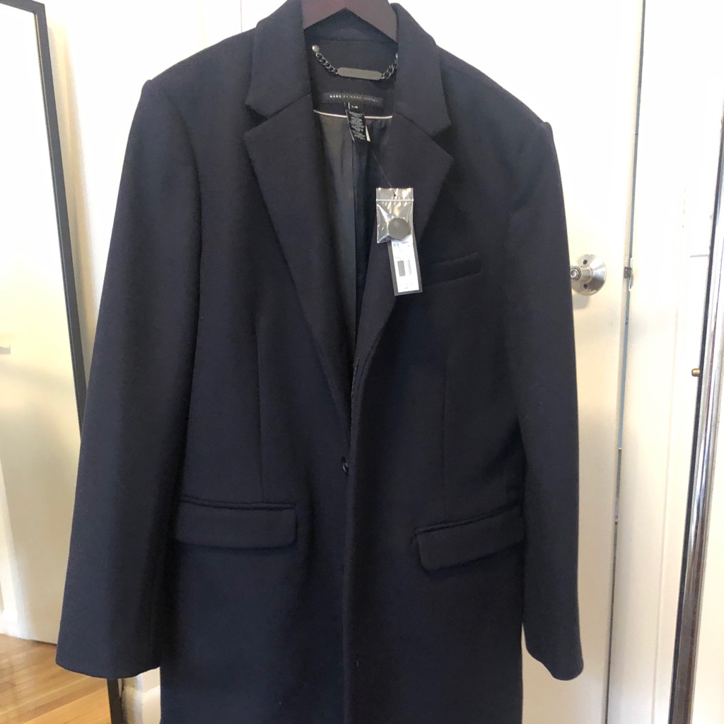 Brand New Marc By Marc Jacobs Navy Coat